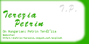 terezia petrin business card